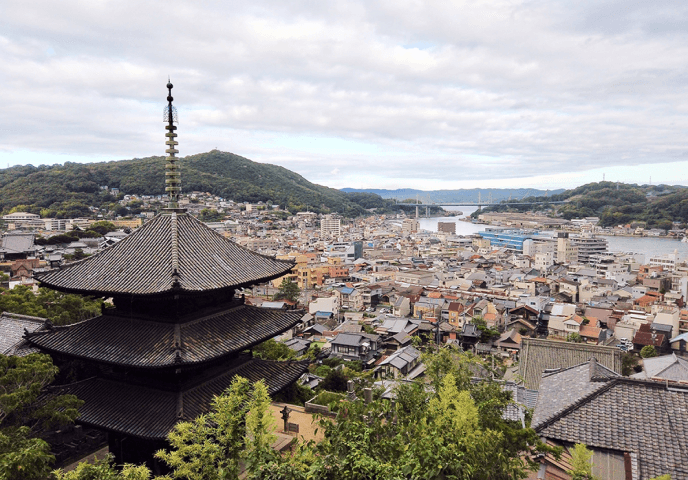 尾道の風景、三重の塔